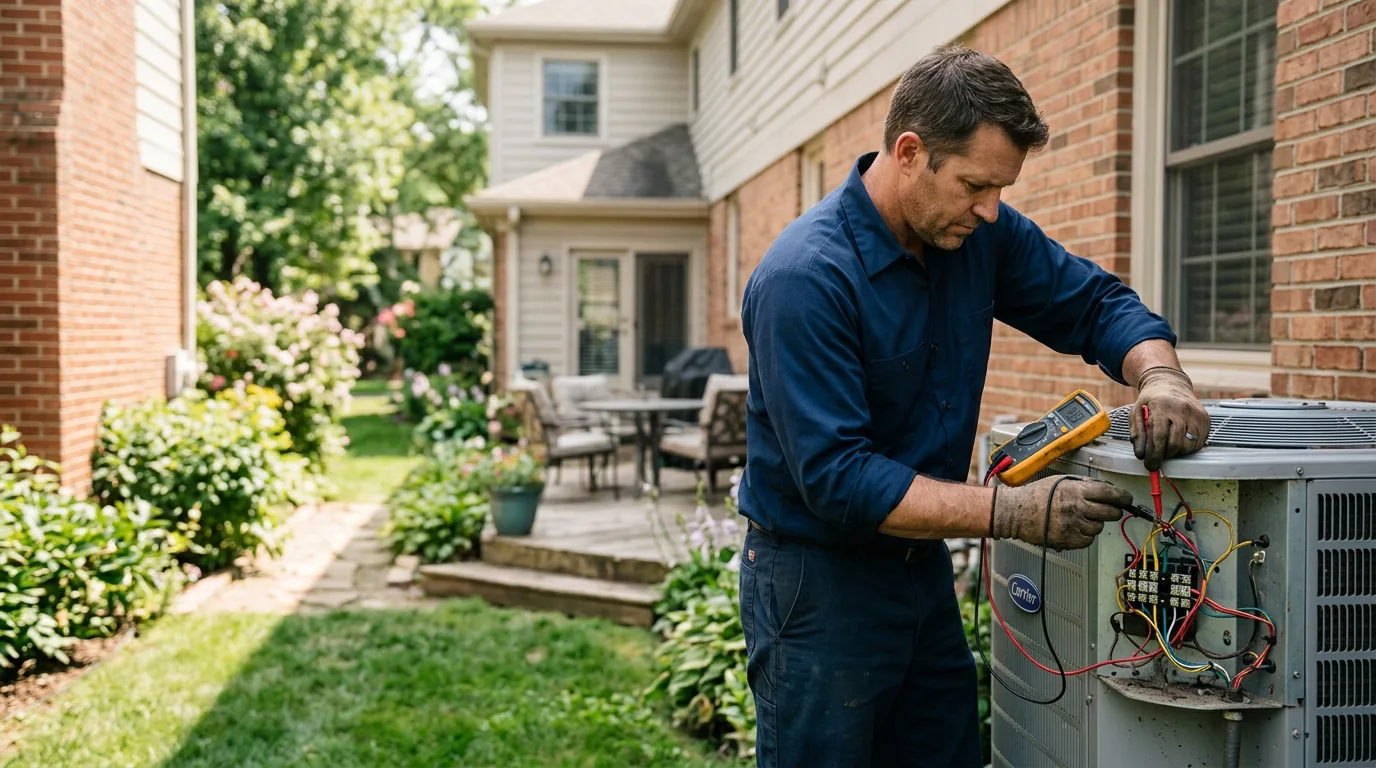 HVAC technician working near Vidal, CA